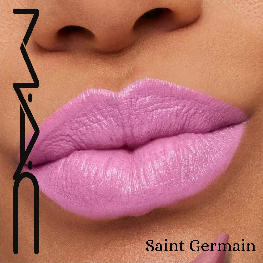 MAC 🩷 M·A·Cximal Sleek Satin Lipstick - Saint Germain - Clean Pastel Pin - Picture 5 of 7